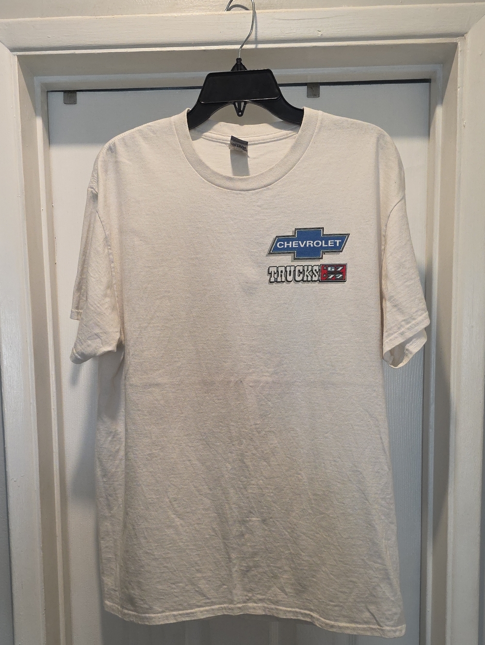 Gildan White T-Shirt with Chevrolet Trucks Logo